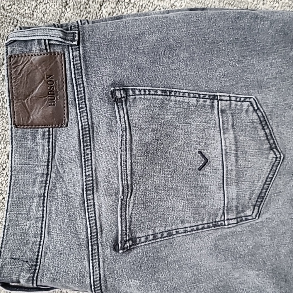 Hudson Jeans Men's Charcoal Slim Fit, 40 X 32 - Picture 2 of 9